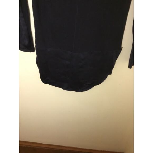 Rag and Bone navy linen silk combo long sleeve Crewneck tunic Top - Picture 10 of 10